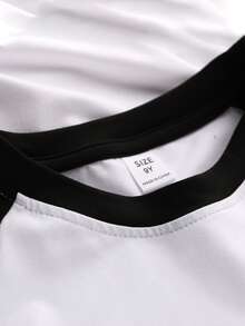 少女黑色蝴蝶印花T恤 - 休闲宽松运动短袖，日常穿着，圆领短袖T恤 - 完美的夏季礼物，适合春夏季上学和外出活动 - 彩色 - 查看 5