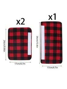 Double-Door Refrigerator & Oven Handle Gloves Oven & Microwave Door Handle Gloves Essential Winter Warmth Prevents Frozen Hands On Cold Handles Warmth & Protection Must-Have , Oil-Resistant, Insulated Refrigerator Door Gloves Velvet Protective Covers For Refrigerator & Oven Handles Hook And Loop Handle Gloves, Women's Day, Travel Essentials, Wedding Favors, Y2k, Bedroom, Car Accessories Women, Kitchen Decor,Cute Stuff - Multicolor - View 9