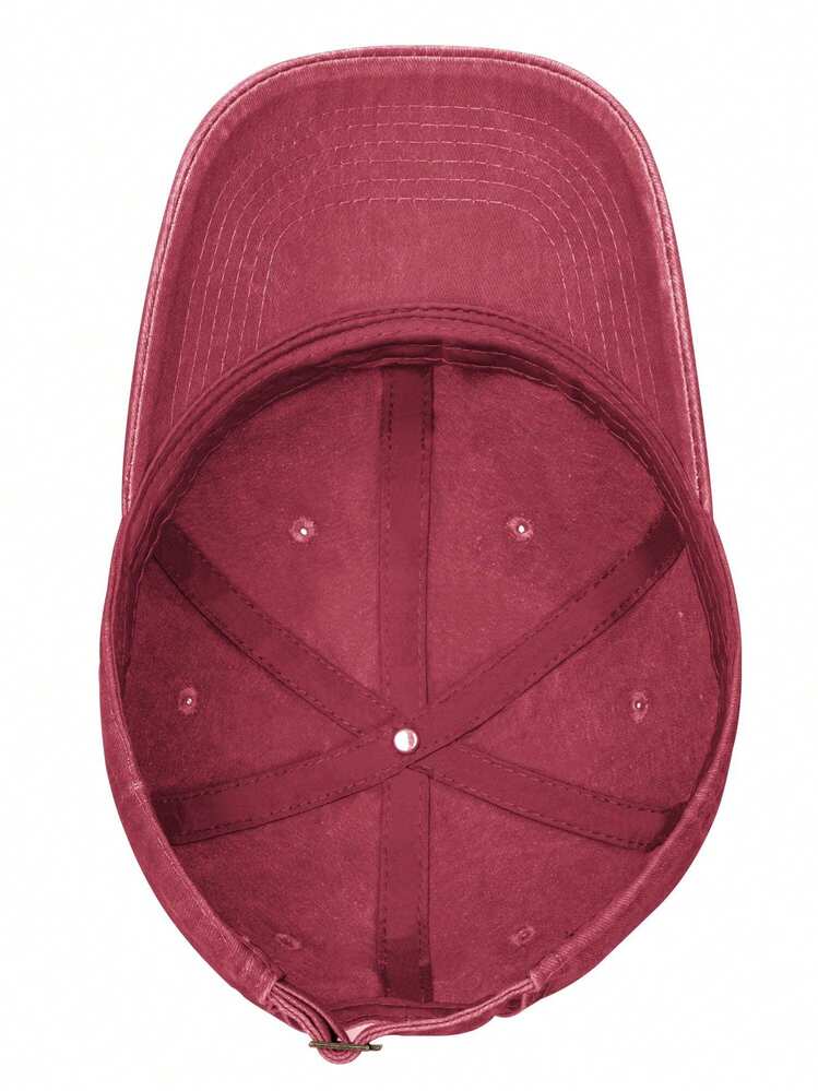 Georgia Tech Yellow Jackets Large Retro Washed Cotton Baseball Cap, Adjustable Lightweight And Breathable Unisex Outdoor Humor Beach Hat, For Men Women Grandpa Dad Husband Coworker Friend - 紅色 - 查看 5