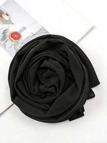 女士围巾帽两件套，多功能内衬头巾帽组合，可搭配中东斋月长袍，弹性内衬帽和雪纺围巾休闲套装