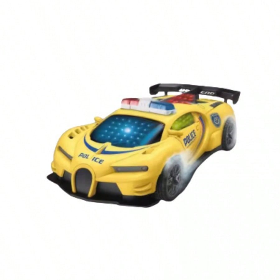 Auto de Policia Deportivo a Control Remoto Escala 1:20 con Luces LED Internas Recargable