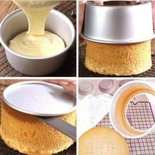 1 pieza/Set de 3 piezas, Molde redondo para hornear pasteles de aluminio, Molde de pastel redondo con fondo extraíble, Juego de herramientas de horneado de varios tamaños, Molde de pastel creativo, Apto para pasteles de cumpleaños y pasteles de boda, Horno y olla a presión, Lavavajillas, Duradero - Fondo vivo - Ver 9