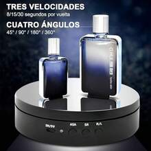 Base Giratoria para Figuras, Exhibidor Giratorio con Espejo, 3 Velocidades / 4 ngulos de Rotacin Ajustables. Base Giratoria, para Exhibicin de Joyas, Productos de Fotografa, Modelos 3D. - negro11 - Ver 3