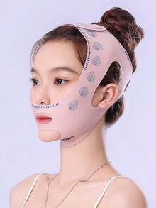 [Official Authentic Product] [Officially Selected With Quality Guarantee] Fashion Brand: Face Bandage, Comfortable Ice Silk Material, Daily Face Lifting Mask - Pink - View 8