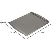 GoodCook Everyday - Hoja de horno de acero antiadherente, 15 x 14 pulgadas, deslizable, gris(15 x 14 Inch) - Multicolor - Ver 4