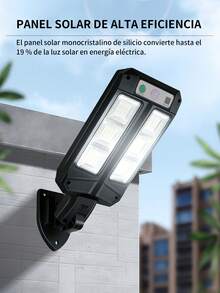 1/2/4/6/8/10 Pzs Farolas solares de exterior, paquete de exterior de 54/72 LED con mando a distancia, crepúsculo hasta el amanecer 6500K ángulo ajustable luces de inundación, IP67 a prueba de agua Solar luces de pared con sensor de movimiento para el patio, porche - Pregunta 6 - Ver 3