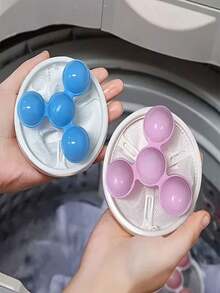 1/3 pièces Boules de lavage, Capteur de poils d'animaux et de peluches, Collecteur de duvet pour machine à laver, pulls, couvertures, accessoires de lessive, conception en maille très efficace pour le piégeage, outil de nettoyage domestique - Multicolore - Voir 6