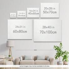 Room Decor Christmas Decoration Christmas Home Decor Christmas Decorations For Home1pc Giant Cat And Little People Surrealist Style Poster Canvas Wall Art, High Quality Canvas Prints, For Home Decor, Living Room, Bedroom, Kitchen, Office, Cafe, With Perfect Gift And Decoration, 2D - 彩色 - 查看 6