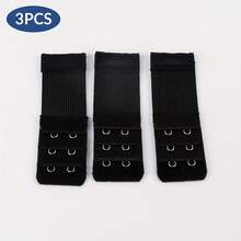 3pcs/set Bra Extender Hooks (elongated), Underwear Accessories