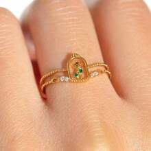 Popular Niche Design, High-End Fairy Tale Beauty And Beast Princess Ring, Colorful  Ring For Women - Nhiều màu - Xem 1