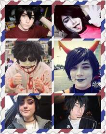 Short Black Cosplay Wig Spiky Fluffy Heat Resistant Synthetic Hair Emo Wig,37994446 - màu đen - Xem 2