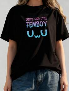 Femoby-Daddy's-Good-Little-Femboy-T-Shirt - Black 5 - View 2