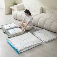 OpenHIBolsas de Almacenamiento de Vaco 6 Piezas Compresin Bolsas de Vaco Reutilizable para Guardar Ropa Almohadas Edredones,Almacenaje de Ropa(6 Piezas-combinacin60-80/50-70/40-60cm,) - 6 piezas-combinación60-80/50-70/40-60cm - Ver 8
