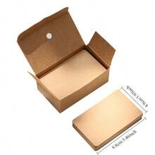 100 st/ask blankt kartongpapper för handskrivna färgglada engelska ordflashkort, robusta kartongpapper små anteckningskort, bärbara minneskort