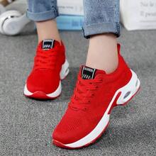 Unisex Height-Increasing Training Shoes - Breathable Fabric Low-Top Sneakers With EVA/PVC Grippy Soles For Walking, Hiking, Camping - All-Season Comfort & Durable Design (Black/Red/White), Hiking Boots, Outdoor Footwear, Flexible Footwear  Tenis Para Mujer  Sneakers  Tennis  Tenis De Mujer  Zapatillas  Sneakers For Women  Zapatillas De Mujer  Shoes For Women - Đỏ - Xem 6