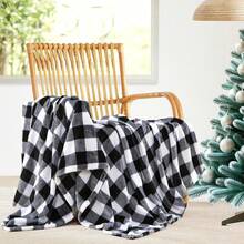 2026 Elegant Comfort Velvet Touch Ultra Plush Christmas Holiday Printed Fleece Throw/Blanket-50 X 60inch, (Reindeer), 50 X 60 Inch (W912) - 布法羅黑 - 查看 3