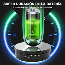 Base Giratoria para Figuras, Exhibidor Giratorio con Espejo, 3 Velocidades / 4 ngulos de Rotacin Ajustables. Base Giratoria, para Exhibicin de Joyas, Productos de Fotografa, Modelos 3D. - negro11 - Ver 6