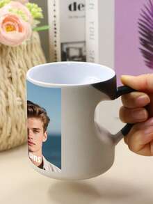 Mug Kopi Berubah Warna dengan Foto & Teks yang Dapat Disesuaikan, Mug Sensitif Panas yang Dipersonalisasi dengan Pegangan Berbentuk Hati, Hadiah Ulang Tahun dan Ulang Tahun Pernikahan dengan Foto Kustom, Cangkir Kenangan untuk Pasangan dan Teman - Gaya A - View 3