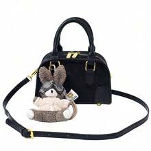 [Nueva]Bolso de hombro cruzado para mujer nuevo diseño personalizado moda  estilo Malade bolso de bolera elegante y versátil con pliegues bolso de mano bolsas - Negro - Ver 6