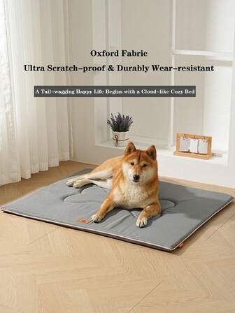 1 Stück grauer Schädel Muster Haustier Matte mit Oxford Tuch Oberfläche & hochdichter Schaumstoff Innenschicht - reißfest, wasserdicht & rutschfestes Design - verstärktes warmes Kissen mit umkehrbarer Doppelfunktion - strapazierfähiger, lässiger Stil Haustier Schlafkissen für Zuhause, Käfig, Sofa & Reisen für Hunde und Katzen aller Größen