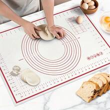 EVA Kneading Mat, With Clear Red & White Markings For Precise Dough Thickness & Size Measurement. Smooth Surface Prevents Sticking, Can Directly Contact Food Ingredients, Easily Washable. Suitable For Beginners And Experts Alike, Helps Keep Baking Creations Neat And Orderly, Easy To Control Details - From Bread, Pizza To Cookies And Steamed Buns. - - - View 2