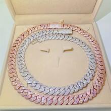 1 High-Quality 925 Silvery + Moisamit 15Mm Necklace, Unisex High-End Jewelry, Suitable For Weddings, Parties And Any Occasion, The Perfect Gift For Yourself And Your Friends On Valentine'S Day - Vàng. - Xem 4