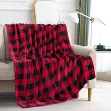2026 Elegant Comfort Velvet Touch Ultra Plush Christmas Holiday Printed Fleece Throw/Blanket-50 X 60inch, (Reindeer), 50 X 60 Inch (W912) - 布法羅勃根地 - 查看 1