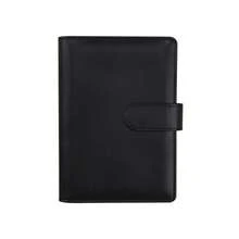 A5 Leather Binder Notebook, 6-Ring Loose Leaf Notebook Cover Fits A5 Filler Paper, Refillable Personal Planner Binder Cover With Magnetic Snap Closure (Inserts Not Included) - Multicolor - View 17