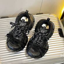 Men's Shoes Thick Sole Height Increasing Casual Sports Shoes - 香檳金 - 查看 9