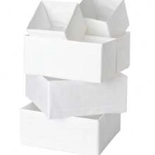 1/3/6pcs Foldable Storage Boxes For Clothes Pants Socks Underwear Cosmetics Accessories Bedroom Closet Organizer Container Set Fabric Cube Bins Stackable Drawer Dividers Home Organization Solutions - White - View 9