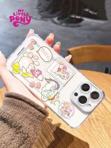 Genuine MY LITTLE PONY Licensed/Cartoon Character Pattern Transparent Card Holder Phone Case Compatible With IPhone 17/16/15/14/13/12/11/17 Pro Max/XS/XR/XS MAX, Anti-Fall Matte Back Cover - Clear - View 5