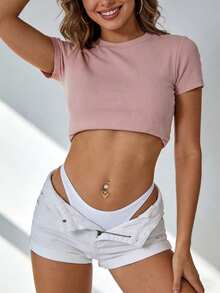 Leocuci 14G不锈钢垂坠式肚脐穿刺饰品（女士款） - 2個一套裝 - 查看 8