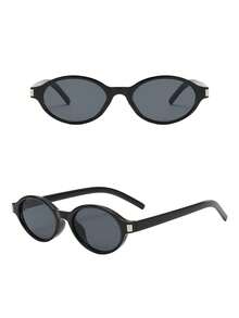 5pcs Women's Oval Small Frame High-Quality Minimalist Fashion Glasses - 5pcS Combination Pack - View 5