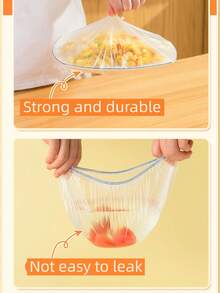 100pcs Reusable Silicone Food Covers - Elastic Bowl Pot Lids, Preserving Kitchen Storage Bags For Fruits Etc, Reusable Food Storage Bags, Disposable Food Containers With Lids - Multicolor - View 7
