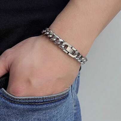 1Pc Men's Titanium …