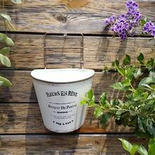 Chậu hoa thang treo cổ điển, Chậu hoa kim loại treo tường, Chậu trồng cây treo tường cho sân vườn, Chậu trồng cây treo ban công cho cây leo, Trang trí sân vườn - Nhiều màu - Xem 10