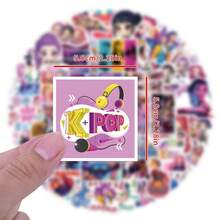 55-110pcs Japanese Anime & K-POP: Witch Hunt Girl Group Stickers, Waterproof Stickers For Luggage, Laptop, Notebook - Multicolor - View 5