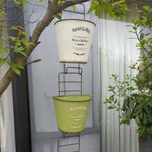 Chậu hoa thang treo cổ điển, Chậu hoa kim loại treo tường, Chậu trồng cây treo tường cho sân vườn, Chậu trồng cây treo ban công cho cây leo, Trang trí sân vườn - Nhiều màu - Xem 9