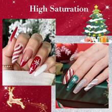 Dip Powder Set,6 Colors Sparkling Silver&Burgundy Glitter Red Dipping Powder Starter Kit French Nail Art Manicure DIalon Gifts For Women,No Need Nail  Cured,37983891 - 灰色 - 查看 6