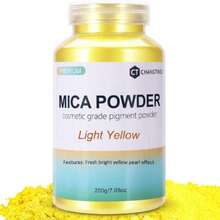 Mica Powder,7.05OZ(200g), Yellow Mica Powder Pigment For Epoxy Resin,Lip Gloss,Car Paint,Dye,Soap Making,Nail Polish,Epoxy Resin,Candle Making,Bath Bombs,38027109 - 黃色 - 查看 1