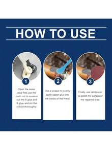 Metal Casting Glue Casting Glue AB Glue Repair Agent Stainless Steel Copper Aluminum Waterproof Metal Sealant - 1 - View 6
