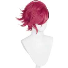 Short Red Anime Wig Red Rose Red Pink Spiky Layered Cosplay Wigs + Wigs Cosplay Wigs For Women Wig Install Kit Wig Cap For Women Girls Halloween Costumes Party,38046573 - 玫瑰紅 - 查看 2