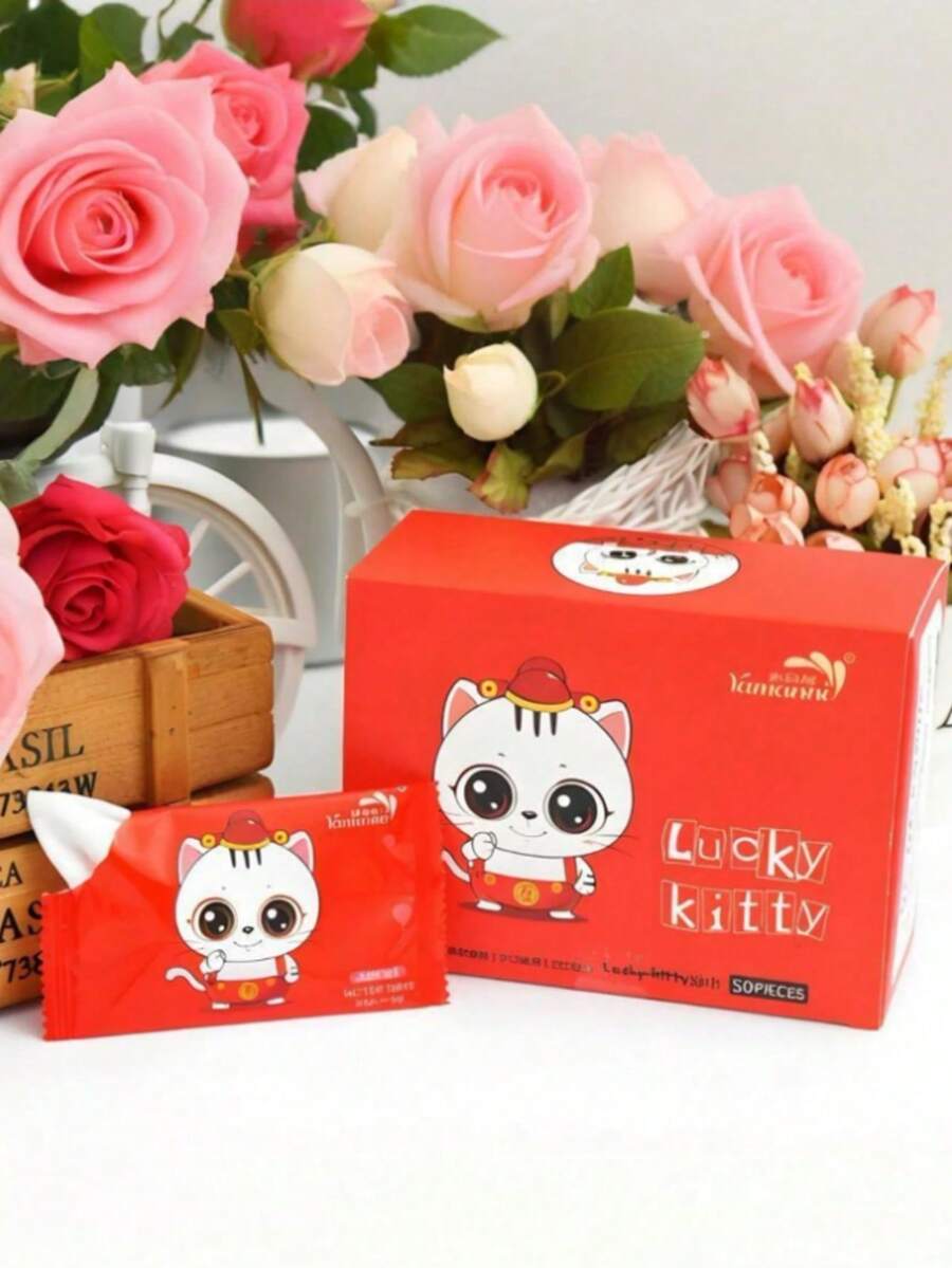 Portable Student Mini Wet Wipes, Compact Wet Tissues, Suitable For Party Use - Multicolor - View 1