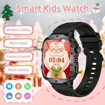Upgraded Smart Watch For Kids, With Notification Alerts, Fitness Tracking, Pedometer, Calorie Counter, Multiple Sport Modes, Customizable Watch Faces, Multi-Language Support, Music Player, An Ideal Gift For Boys And Girls