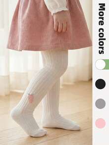 1 件装女童儿童紧身裤婴儿幼儿打底裤袜子，款式甜美，适合搭配裙子外出穿着。 - 彩色 - 查看 13