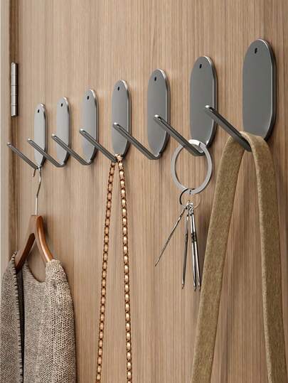 10 Adet Ağır Hizmet Tipi Kendinden Yapışkanlı Paslanmaz Çelik Duvar Kancası, Delme Gerektirmez, Güçlü Tutma Gücü, Kolay Kurulum, Paslanmaz Kaplama, Mutfak, Banyo, Yatak Odası, Çamaşırhane, Koridor, Ofis ve Giriş İçin Geniş Uygulama Alanı, Havlu, Mont, Anahtar, Çanta, Şapka, Deri Cüzdan, Mutfak Eşyaları, Mutfak Aksesuarları ve Daha Fazlasını Asmak İçin Mükemmel, Küçük Alanlar İçin İdeal Bahar Düzenleme Çözümü, Düzenli ve Temiz Ev Dekorasyon Aksesuarı