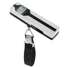 OpenHi Travel Inspira Bscula de Equipaje Sin Pilas 50kg/110lb Porttil de Mano con Pantalla LCD Grande, Funcin Tara, Aviso de Sobrecarga, Correa Resistente y Diseo Compacto para Viajes - blanco-nuevo - Ver 2