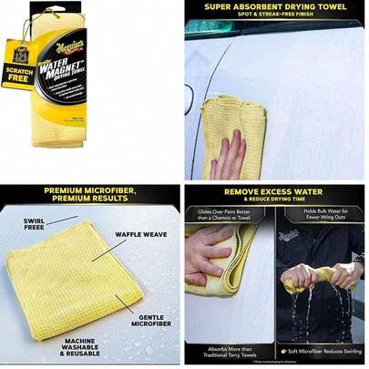 Leoon MEGUIAR'S  Shine - Toalla de Secado, 31" x 21.5"