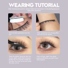 一副手工假睫毛，附赠备用胶条，适合初学者、年轻时尚的女性，可用于学习、工作、旅行、聚会、节日等场合，也可作为节日礼物。 - 黑色 - 查看 7