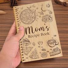 1 Pc Mom's Recipe Book - Charming Hardcover Spiral Notebook, 5.5x8.3 Inches, Perfect Gift For Moms, College Students And Foodies, School Notebook - A5 - View 5
